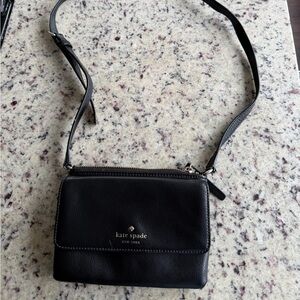 Kate Spade Black Leather Crossbody Bag